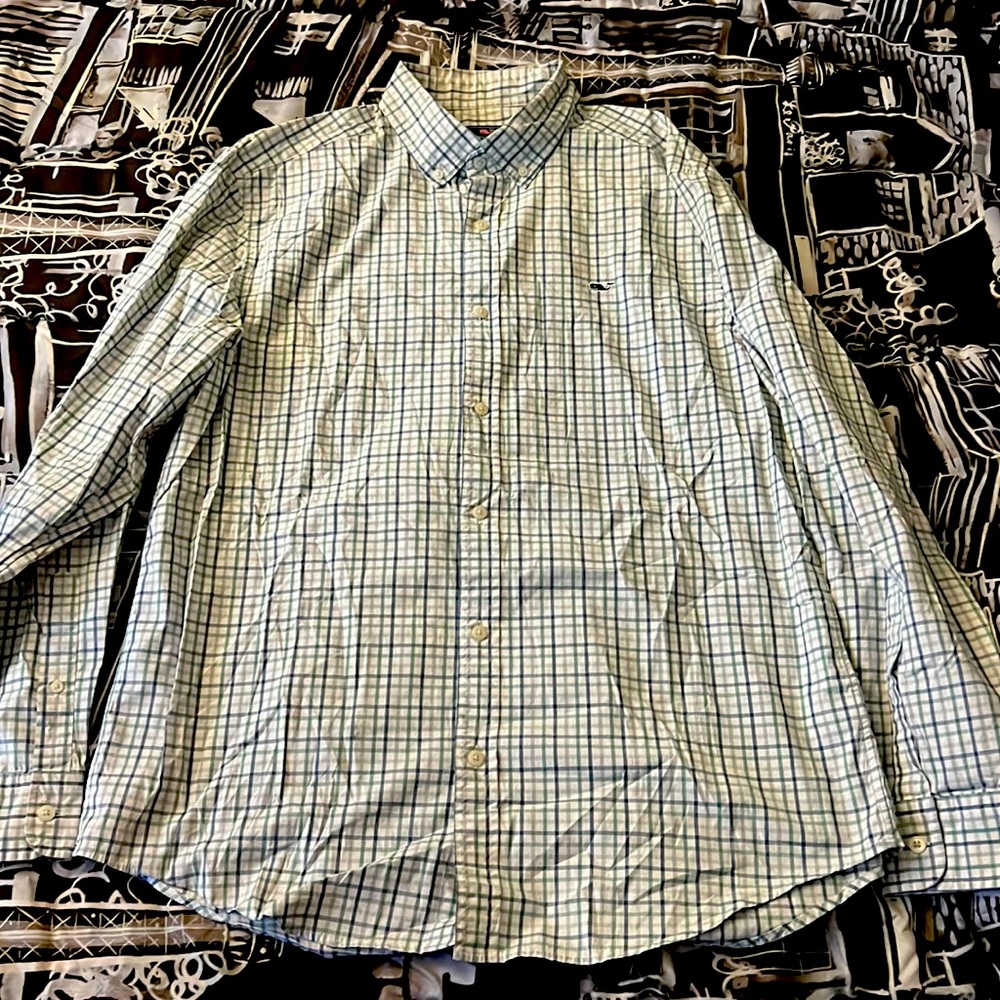 Vineyard Vines Whale Shirt, Classic Fit, Size L